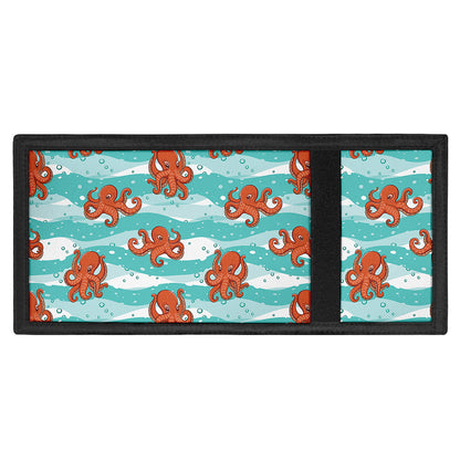 Cartoon Octopus Pattern Print Trifold Wallet