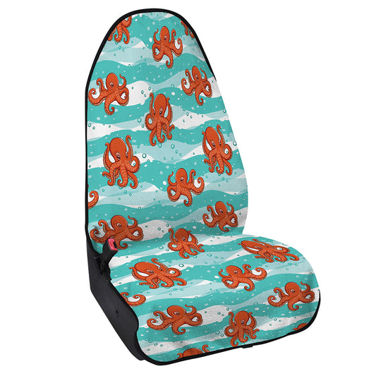 Cartoon Octopus Pattern Print Waterproof Car Seat Cover