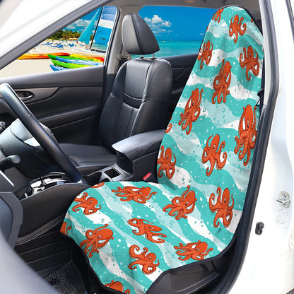 Cartoon Octopus Pattern Print Waterproof Car Seat Cover