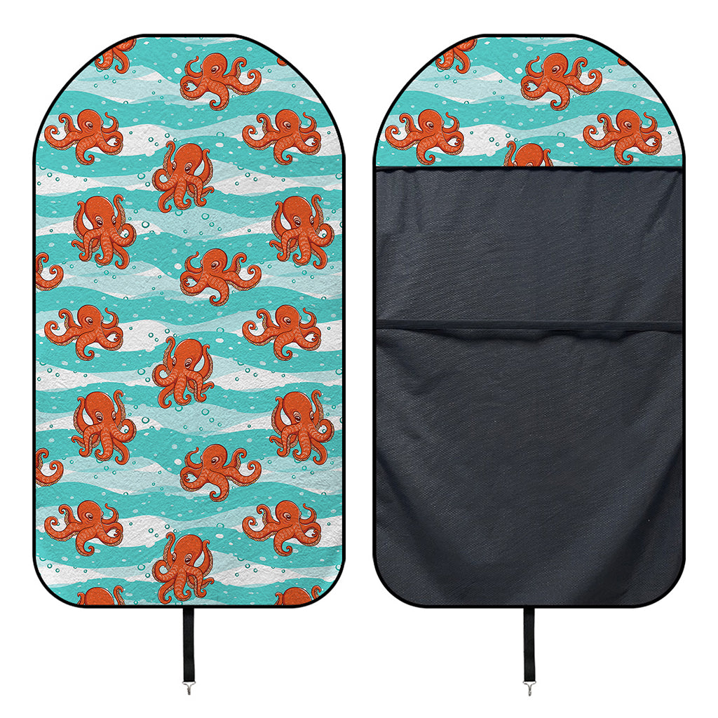 Cartoon Octopus Pattern Print Waterproof Car Seat Cover
