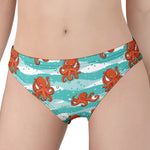 Cartoon Octopus Pattern Print Women's Panties