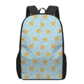 Cartoon Pomeranian Pattern Print 17 Inch Backpack