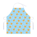 Cartoon Pomeranian Pattern Print Adjustable Apron