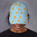 Cartoon Pomeranian Pattern Print Baseball Cap