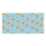 Cartoon Pomeranian Pattern Print Beach Towel