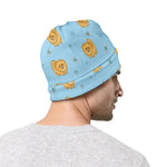 Cartoon Pomeranian Pattern Print Beanie