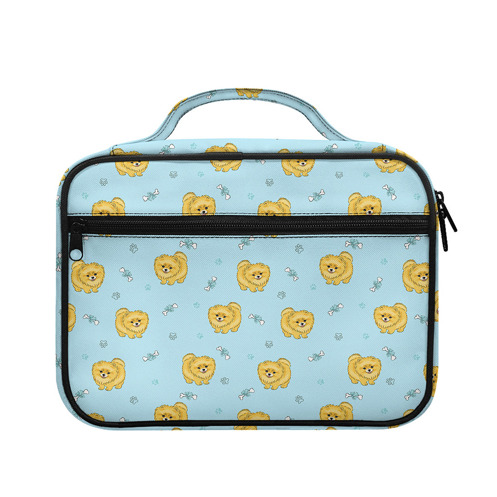 Cartoon Pomeranian Pattern Print Briefcase Bible Bag