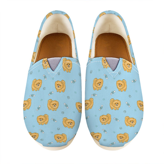 Cartoon Pomeranian Pattern Print Casual Shoes