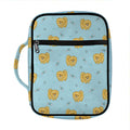 Cartoon Pomeranian Pattern Print Front Pocket Bible Bag