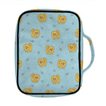 Cartoon Pomeranian Pattern Print Front Pocket Bible Bag