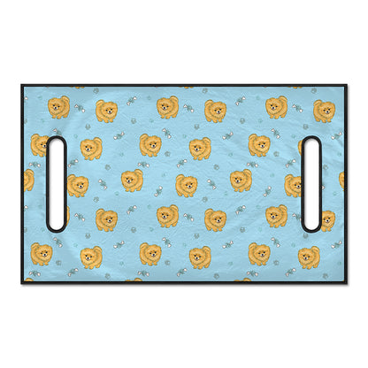 Cartoon Pomeranian Pattern Print Golf Cart Seat Cover