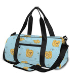 Cartoon Pomeranian Pattern Print Gym Bag