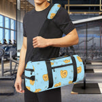 Cartoon Pomeranian Pattern Print Gym Bag