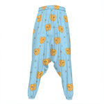 Cartoon Pomeranian Pattern Print Hammer Pants