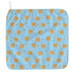 Cartoon Pomeranian Pattern Print Hand Towel