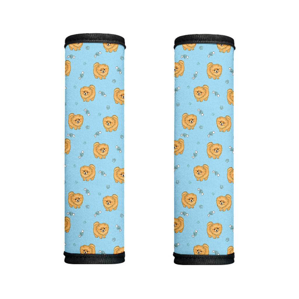 Cartoon Pomeranian Pattern Print Handle Covers
