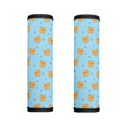 Cartoon Pomeranian Pattern Print Handle Covers