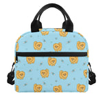 Cartoon Pomeranian Pattern Print Insulated Lunch Bag
