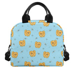 Cartoon Pomeranian Pattern Print Insulated Lunch Bag