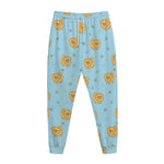 Cartoon Pomeranian Pattern Print Jogger Pants