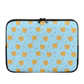Cartoon Pomeranian Pattern Print Laptop Sleeve