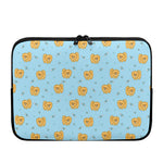 Cartoon Pomeranian Pattern Print Laptop Sleeve