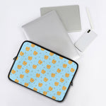 Cartoon Pomeranian Pattern Print Laptop Sleeve
