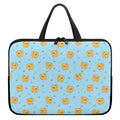 Cartoon Pomeranian Pattern Print Laptop Sleeve With Handle