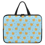 Cartoon Pomeranian Pattern Print Laptop Sleeve With Handle