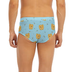Cartoon Pomeranian Pattern Print Men's Briefs