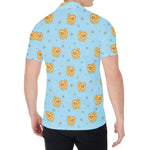 Cartoon Pomeranian Pattern Print Men's Shirt