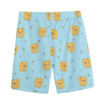Cartoon Pomeranian Pattern Print Men's Sports Shorts