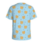 Cartoon Pomeranian Pattern Print Men's Sports T-Shirt