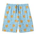 Cartoon Pomeranian Pattern Print Men's Swim Trunks