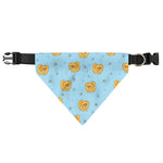 Cartoon Pomeranian Pattern Print Over The Collar Dog Bandana