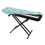 Cartoon Pomeranian Pattern Print Piano Keyboard Cover