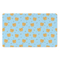 Cartoon Pomeranian Pattern Print Polyester Doormat