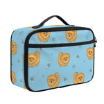 Cartoon Pomeranian Pattern Print Portable Lunch Bag