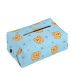 Cartoon Pomeranian Pattern Print Rectangle Tissue Box Cover