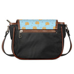 Cartoon Pomeranian Pattern Print Saddle Bag