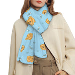 Cartoon Pomeranian Pattern Print Scarf