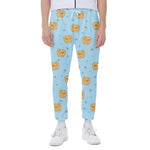 Cartoon Pomeranian Pattern Print Scuba Joggers