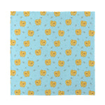 Cartoon Pomeranian Pattern Print Silk Bandana
