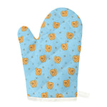 Cartoon Pomeranian Pattern Print Single Oven Mitt