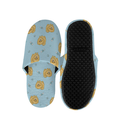 Cartoon Pomeranian Pattern Print Slippers