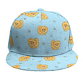 Cartoon Pomeranian Pattern Print Snapback Cap
