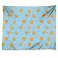 Cartoon Pomeranian Pattern Print Tapestry