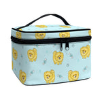 Cartoon Pomeranian Pattern Print Travel Makeup Bag