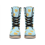 Cartoon Pomeranian Pattern Print Winter Boots
