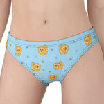 Cartoon Pomeranian Pattern Print Women's Panties